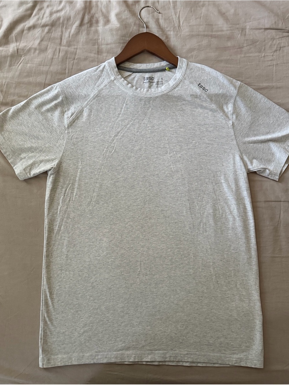Tasc Performance Short-Sleeve Tee — Light Gray